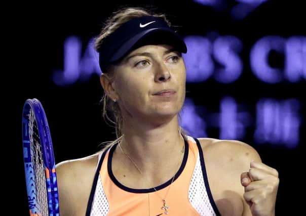Maria Sharapova is through to the next round in Australia