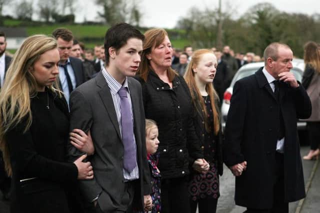 Funeral of Andrew Gass, who died in a horrific road crash with his friend Mark Hutcheson as they made their way to college