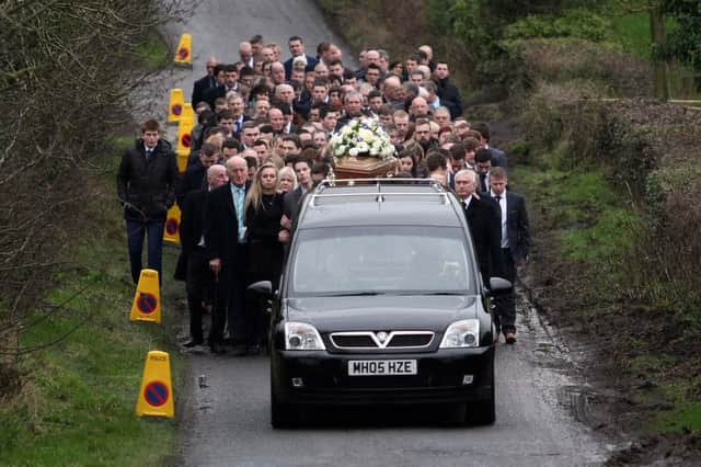 The funeral of Andrew Gass took place on Sunday
