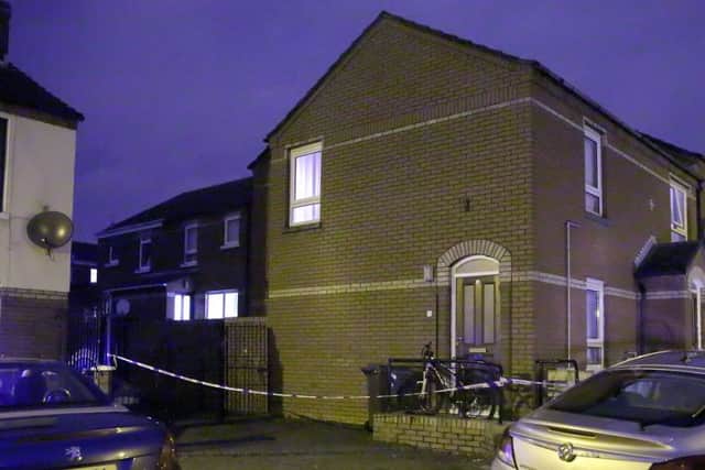 The scene where the body was found