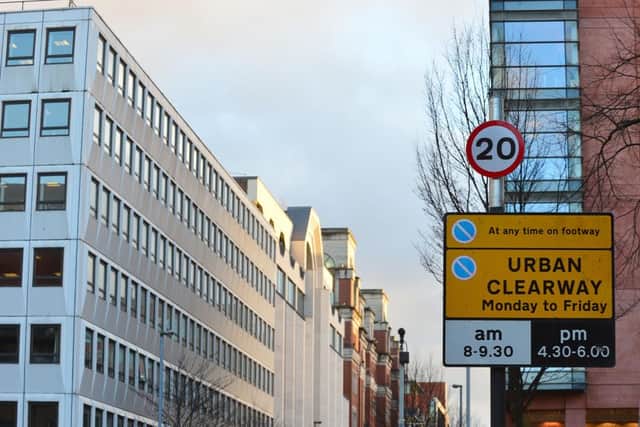 The speed limit in Belfast city centre will be 20mph from Sunday