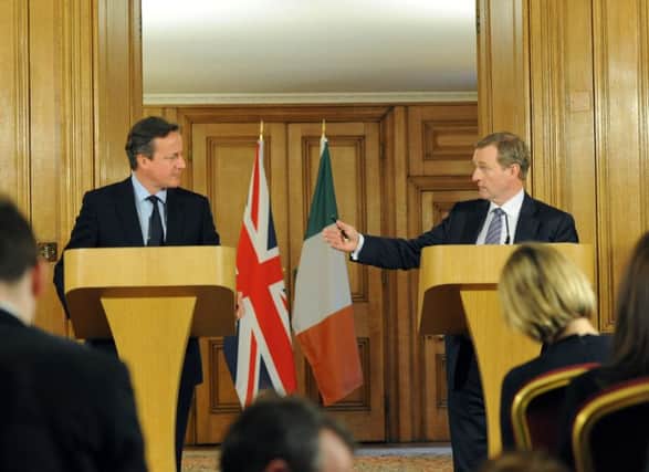 Prime Minister David Cameron and Taoiseach Enda Kenny at Downing Street, London