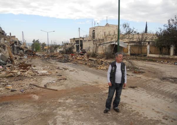 The one-time loyalist Davy Adams in northern Syria, where he was working the agency Goal in 2012-13