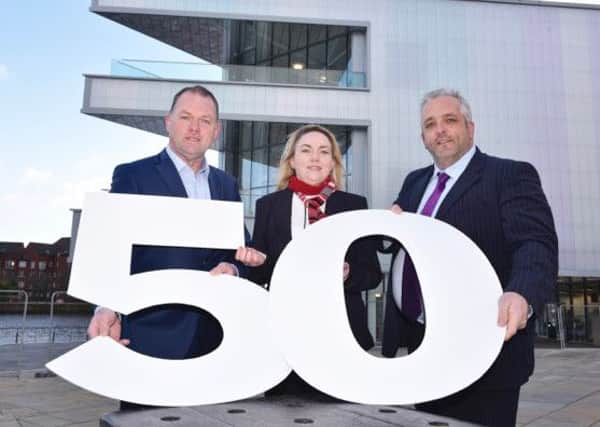 Stephen Thornton (MD), Jenny Neeson (Finance Director) and Kenny Smyth (General Manager) from Thorntons