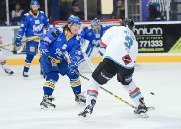 Action from the Belfast Giants' clash with Fife Flyers