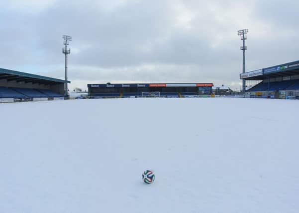 The Glenavon versus Glentoran match at Mourneview Park in Lurgan on Saturday was postponed due to heavy snow