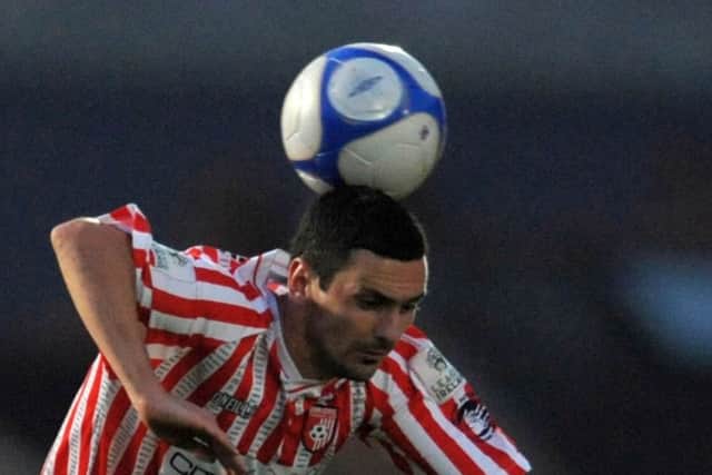 Mark Farren in action for Derry City