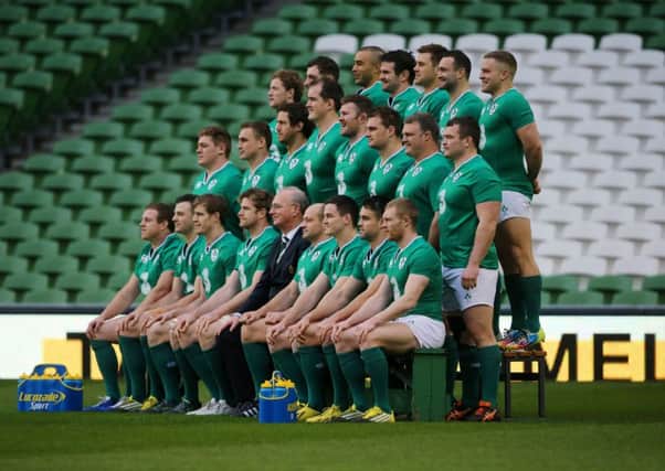 The Ireland team for the Wales game