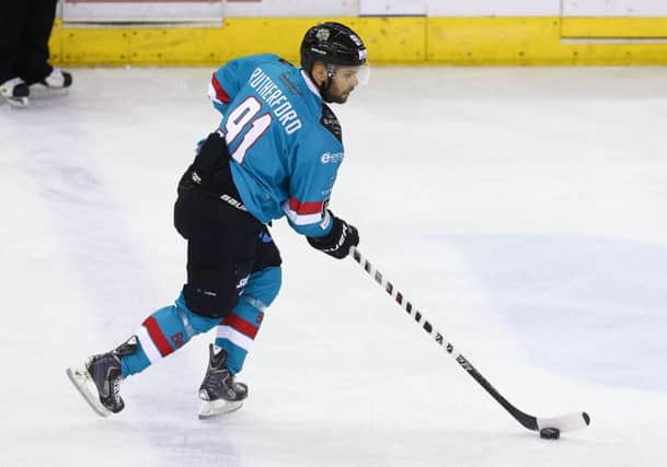 Belfast Giants David Rutherford was on target against the Cardiff Devils