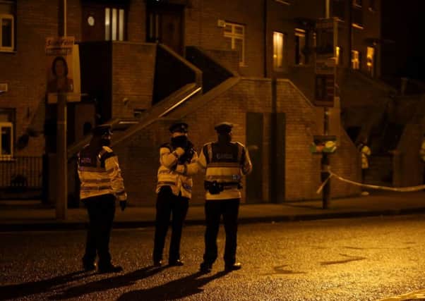 Garda officers attend the scene on Poplar Row, North Strand following the shooting of a second man in Dublin