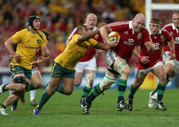 File photo dated 22/06/13 of Paul O'Connell (carrying ball) leading a charge for the British and Irish Lions against Australia in Brisbane