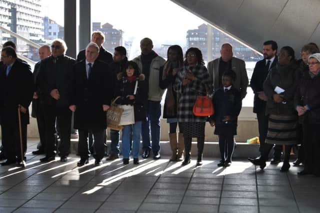 Another picture from the 20 year commemoration service at Canary Whart