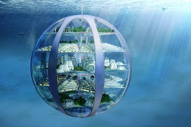 Undated handout artist's impression issued by Samsung of an underwater city which features in the SmartThings Future Living Report