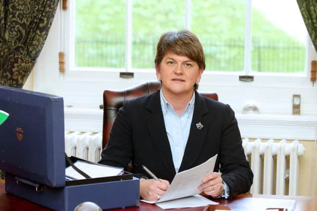 First Minster Arlene Foster in her office at Parliament Buildings, Stormont. 

Picture by Jonathan Porter/PressEye