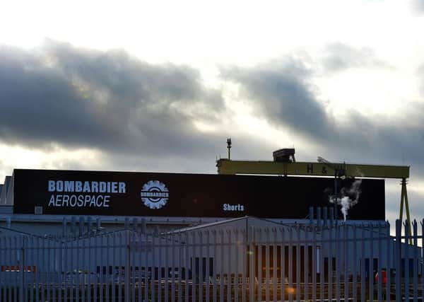 The aerospace firm Bombardier's east Belfast facility