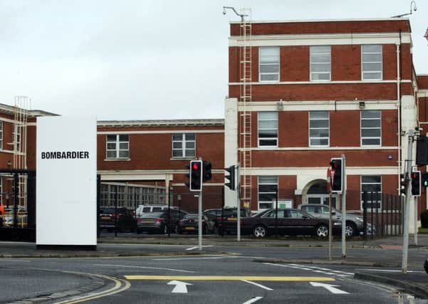 Bombardier has said that 580 jobs will be lost this year at its Belfast plant