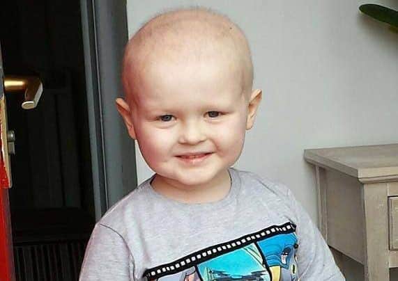 Ross Patterson pictured two years ago, at the beginning of his battle with leukaemia. INNT-08-700-con