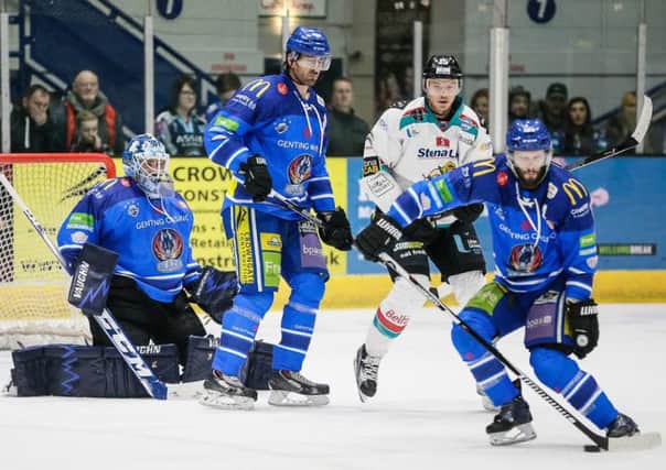 Belfast Gaints in action against Coventry Blaze