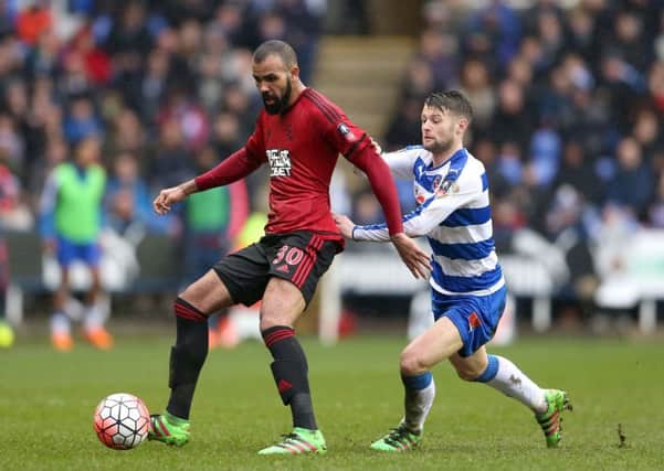 Reading's Oliver Norwood (right) and West Brom's Sandro