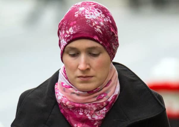 File photo dated 05/02/16 Muslim convert Lorna Moore who has been found guilty of failing to alert authorities that her husband Sajid Aslam was about to join Islamic State