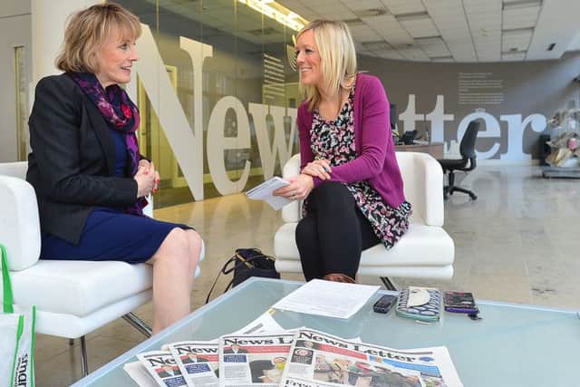 Dame Esther Rantzen talks to Laura McMullan in the News Letter offices