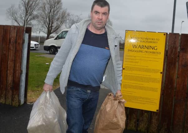 Seamus Daly walks free from Maghaberry prison on Tuesday after charges against him relating to the Omagh bombing were dropped.
Photo Colm Lenaghan/Pacemaker Press