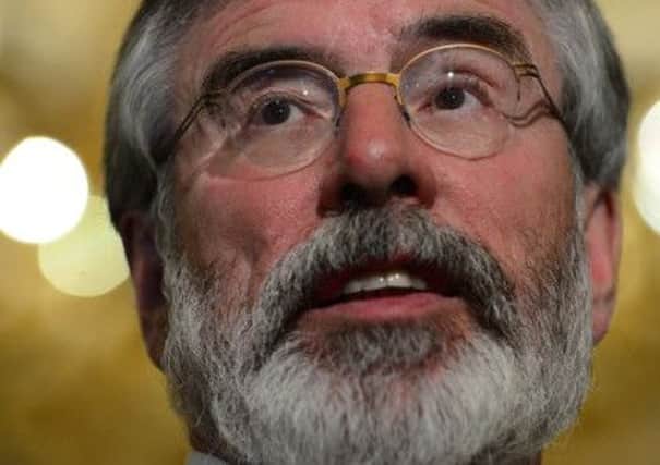 Sinn Fein party president Gerry Adams TD