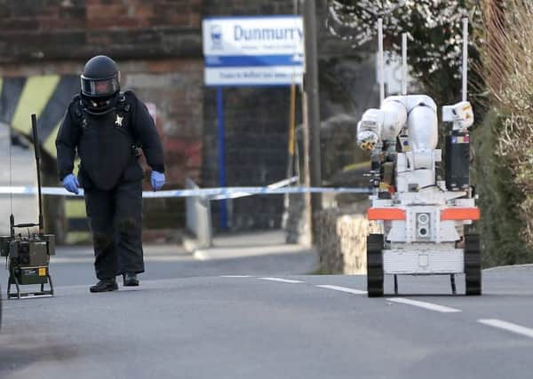 A security alert in Dunmurry on Wednesday, the latest in a string of incidents over several days