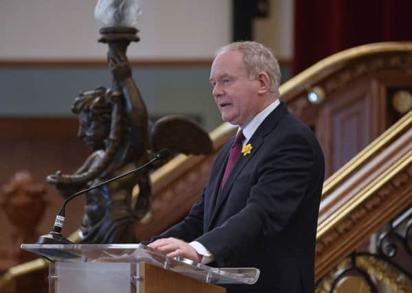 Martin McGuinness at the Commission for Victims and Survivors Conference this week