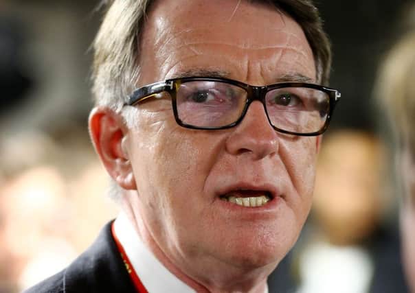 Lord Mandelson said the reimposition of a 'hard border' with the Republic would only bolster extremists