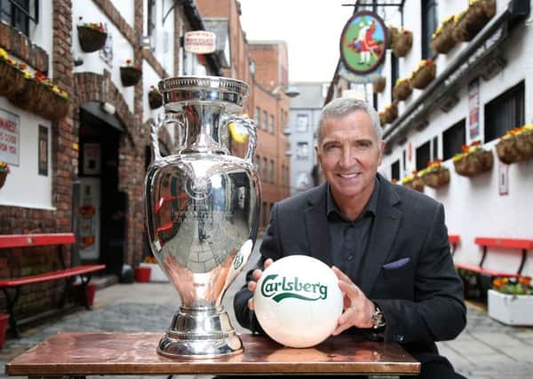 Liverpool legend Graeme Souness showcased the most coveted trophy in European football to fans in Belfast