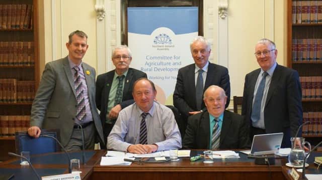 Chairman William Irwin MLA and ARD committee members at Tuesday's last ARD committee meeting.