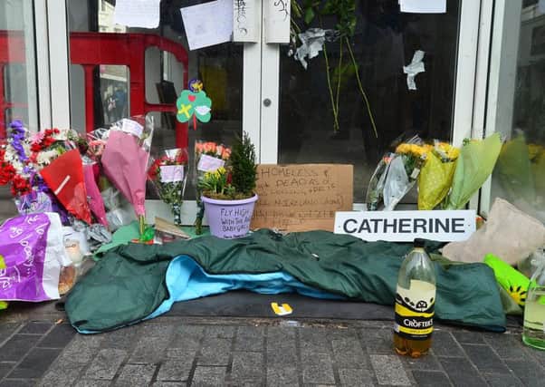 Floral tributes left at the scene where Catherine Kennys body was found on Saturday morning