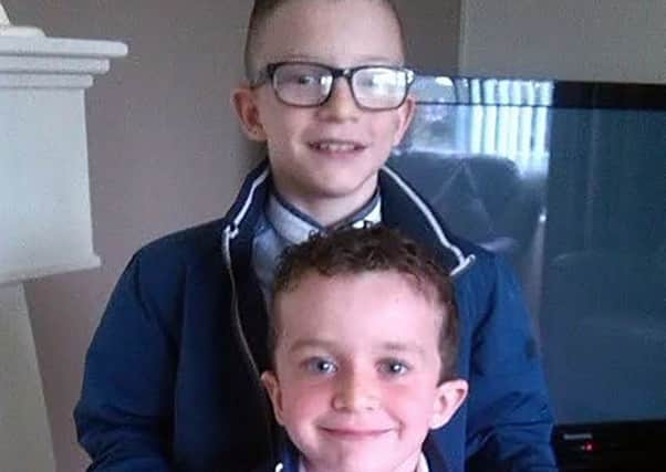 Mark 12 and Evan James 8, who died at the pier in Buncrana Co Donegal. Picture: Pacemaker