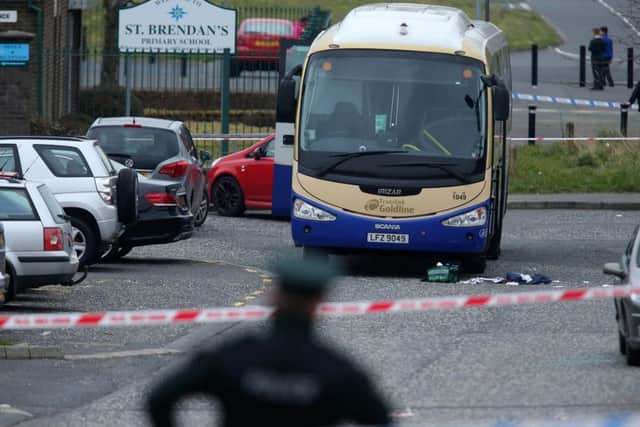 The scene of the shooting at St Brendan's Primary School
