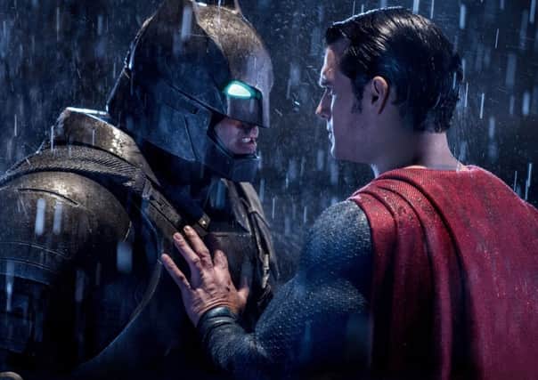 Ben Affleck as Batman and Henry Cavill as Clark Kent/Superman
PA/Warner Bros