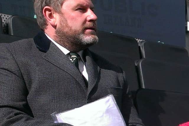 Secretary of NI First World War Centenary Committee. Kingsley Donaldson at Easter Rising event yesterday