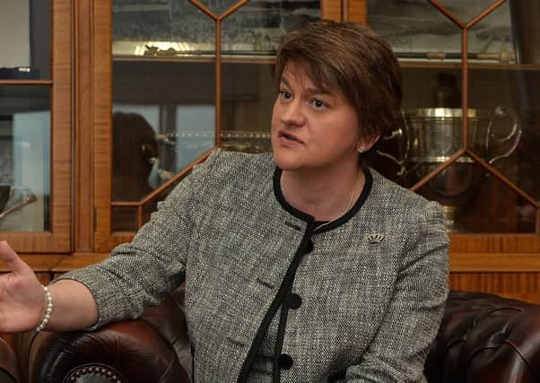Arlene Foster backed the police but said concerns needed to be addressed