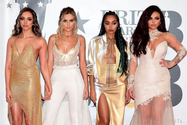 Jade Thirlwall (left), Perrie Edwards (second left), Jesy Nelson (right) and Leigh-Anne Pinnock (second right) of Little Mix