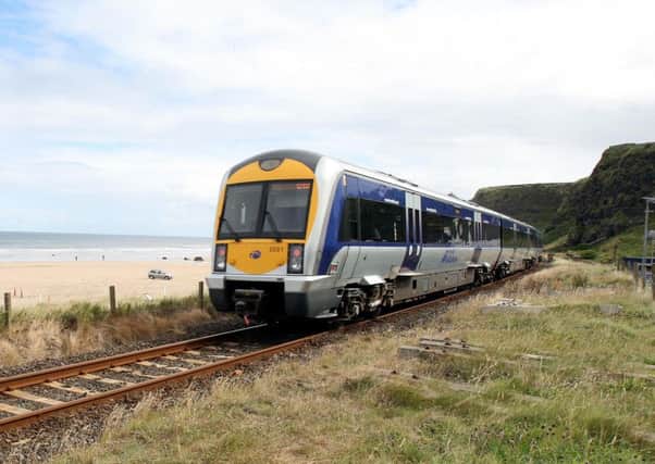 A train on the north coast. Photo: Paul Faith/PA Wire