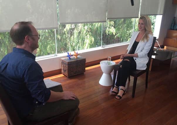 Michaella McCollum during her interview with Irish broadcaster RTE.. Photo credit: RTE/PA Wire