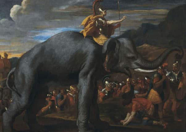 Hannibal Crossing the Alps on an Elephant, by Nicolas Poussin