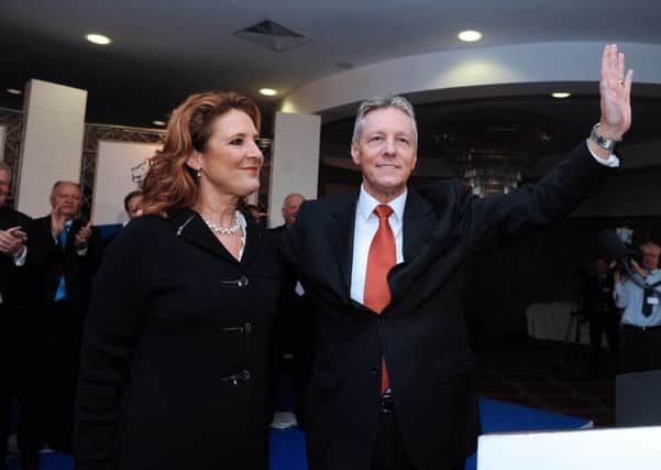 Iris and Peter Robinson were embroiled in a political scandal in 2010