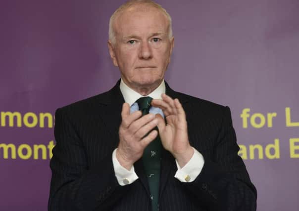 David McNarry, Ukip's Northern Ireland leader, at the party's manifesto launch at the Park Avenue Hotel in Belfast