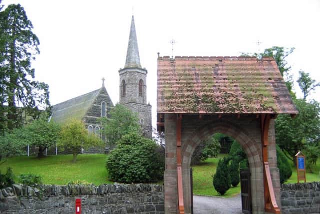 St Patricks church is well known for its archway and path