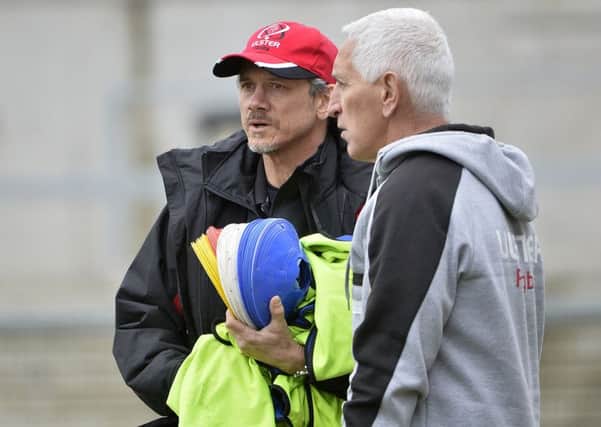 Director of rugby, Les Kiss and assistant coach, Joe Barrakat