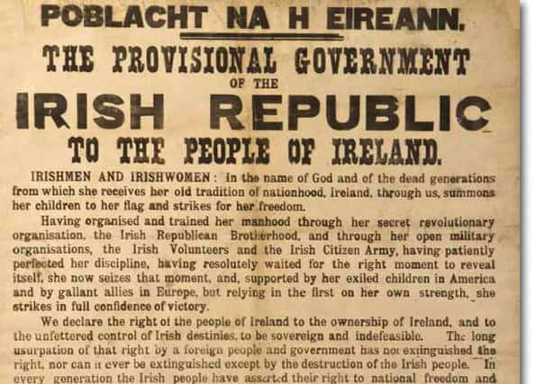 The proclaimed Irish Republic made totalitarian assumptions