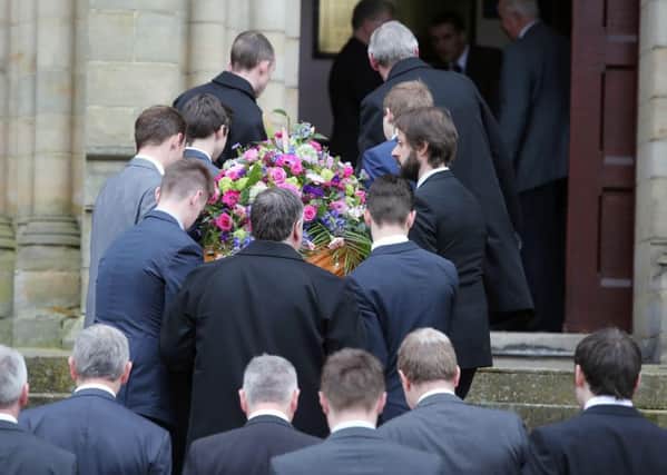 Funeral for hit-and-run victim Lesley-Ann McCarragher at First Presbyterian Church, Armagh