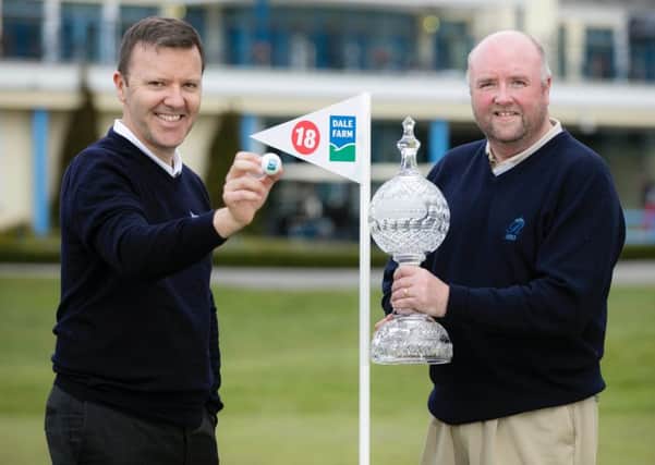 Jason Hempton, Dale Farm Commercial Director - Branded Products and James Finnigan, Commercial Director of the Irish Open