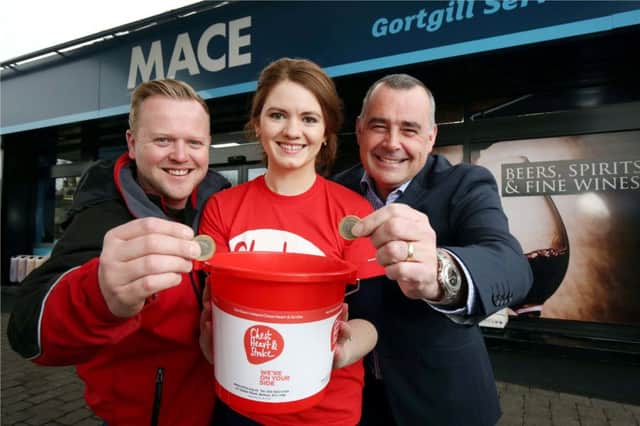 Musgrave Wholesale Partners (MWP) has announced a new three year partnership with Northern Ireland Chest, Heart and Stroke (NICHS) which will see over Â£160,000 raised for the charity. Local convenience retail brand MACE and wholesale brand, MarketPlace will raise money along with their retailers and customers for the charity, which supports people in Northern Ireland who are affected by a chest, heart or stroke condition. Musgrave Wholesale Director, Trevor Magill (right) helps launch the partnership along with Gerard Boyd of Boyds Mace, Toomebridge and NI Chest, Heart and Strokes Sinead Magill.